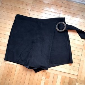 Zara microsuede mini skort - size S